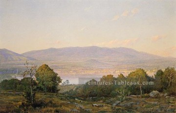  Will Tableaux - Sundown au centre du port New Hampshire William Trost Richards paysage